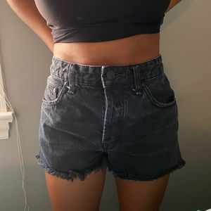free people jean shorts